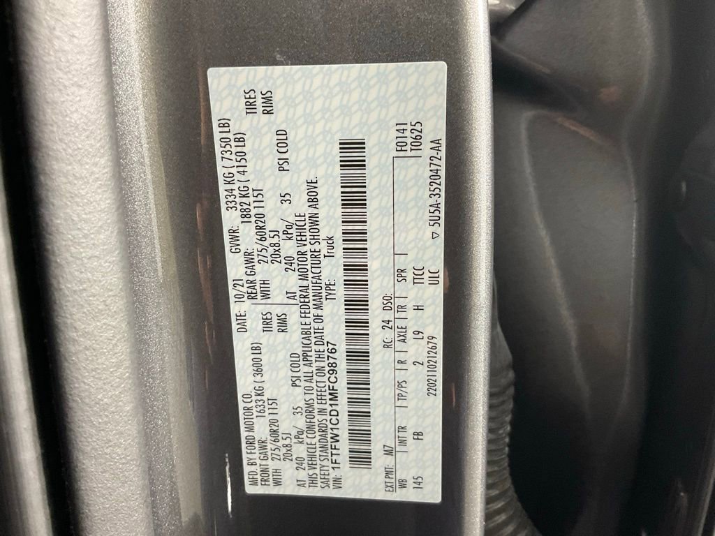 Certified 2021 Ford F150 XLT w/ Equipment Group 302A High image 23