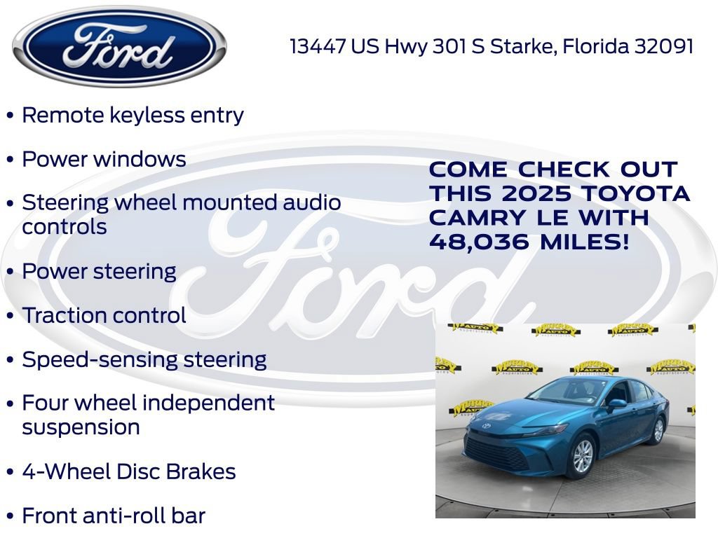 Used 2025 Toyota Camry LE FWD image 22