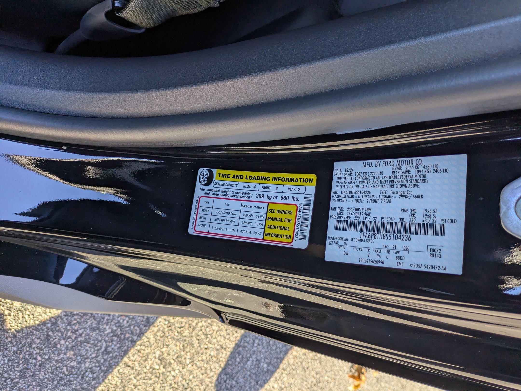 Certified 2025 Ford Mustang Coupe w/ Mustang Nite Pony Package image 36