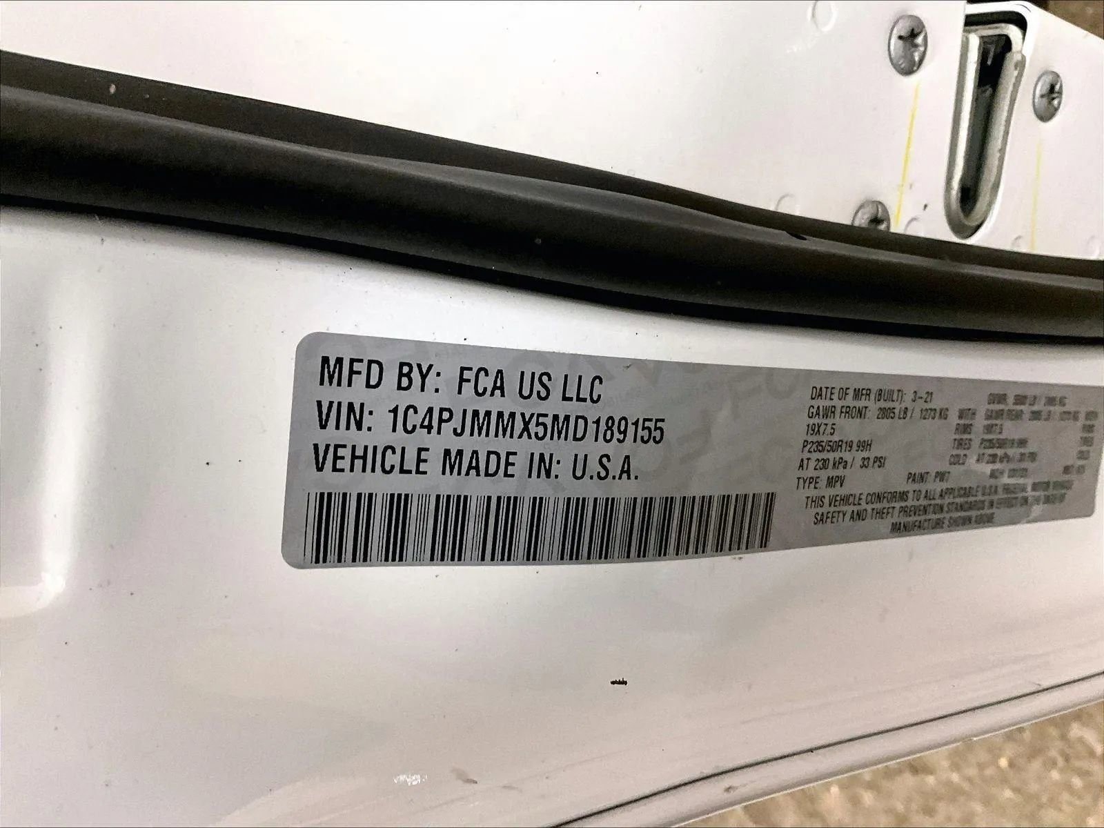 Used 2021 Jeep Cherokee Latitude Lux 80th Anniv w/ Quick Order Package 26U 80TH image 32