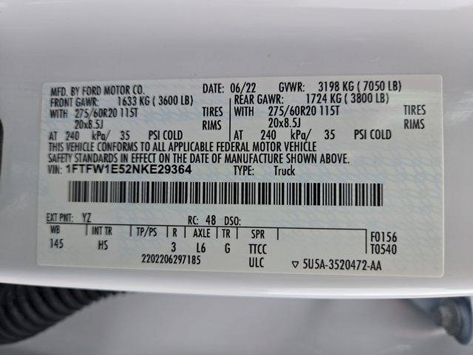 Certified 2022 Ford F150 Lariat w/ Equipment Group 502A High AWD/4WD image 26
