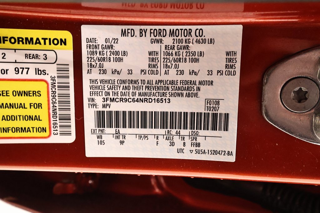 Certified 2022 Ford Bronco Sport Outer Banks w/ Tech Package image 46