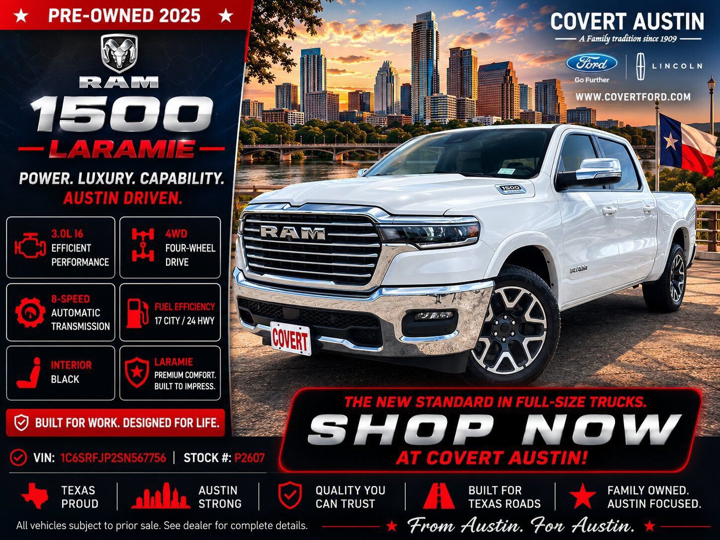Used 2025 RAM 1500 Laramie AWD/4WD image 1