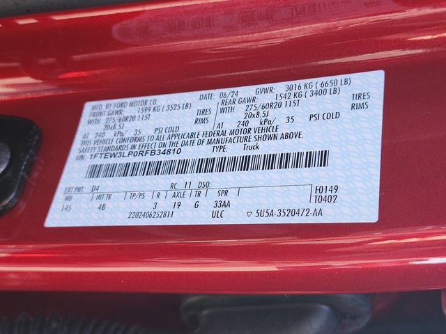 Certified 2024 Ford F150 XLT w/ Equipment Group 303A High AWD/4WD image 34