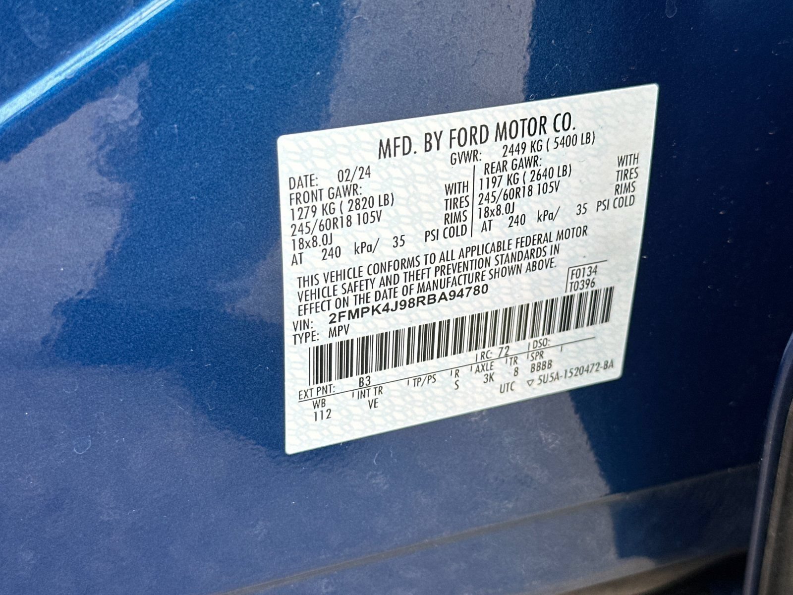 Certified 2024 Ford Edge SEL AWD/4WD image 41