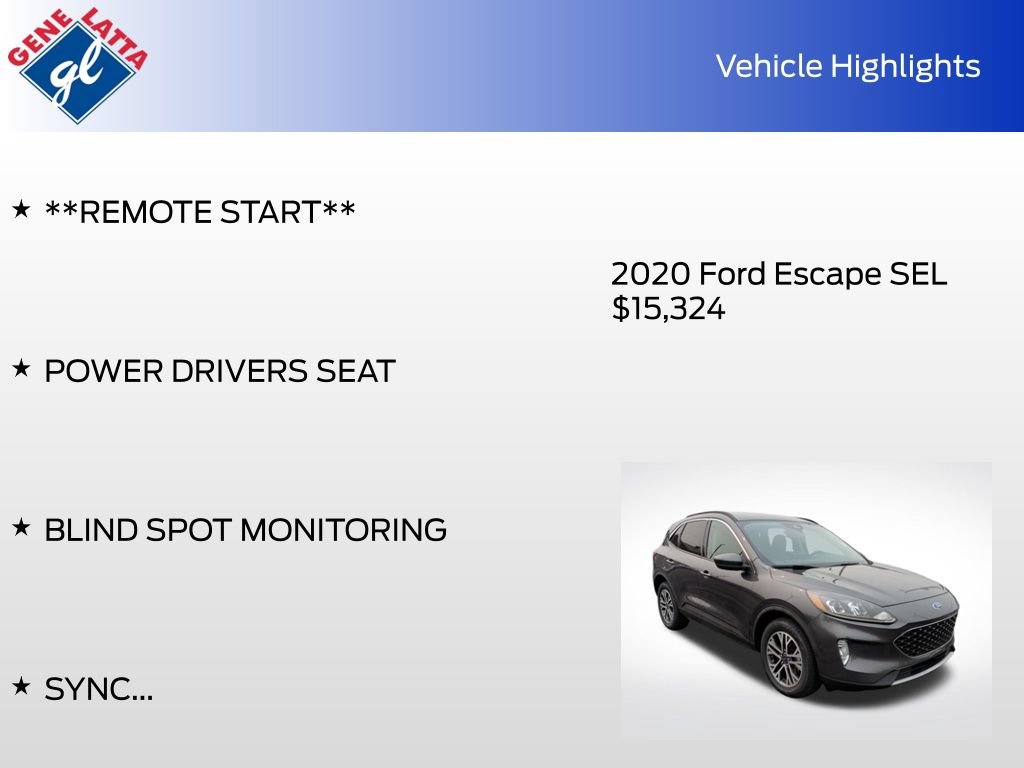 Certified 2020 Ford Escape SEL AWD/4WD image 34