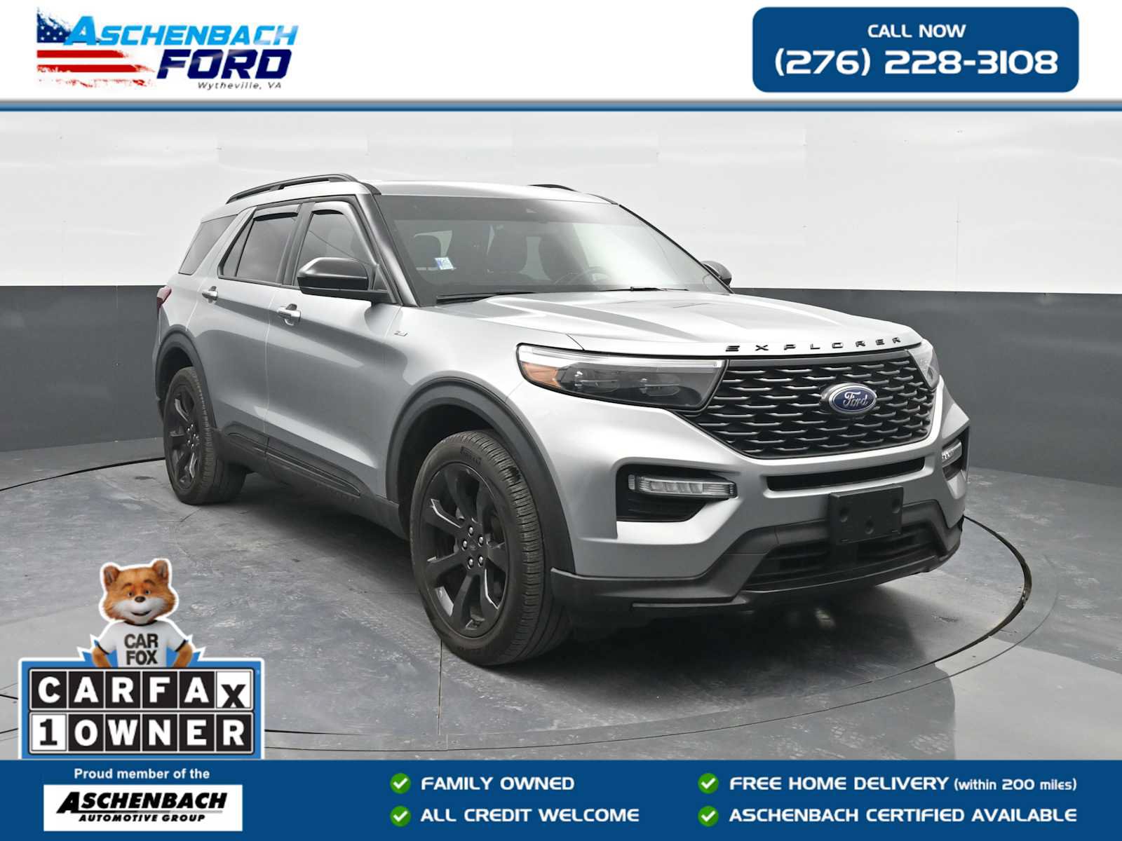 Certified 2024 Ford Explorer ST-Line w/ Class IV Trailer Tow Package