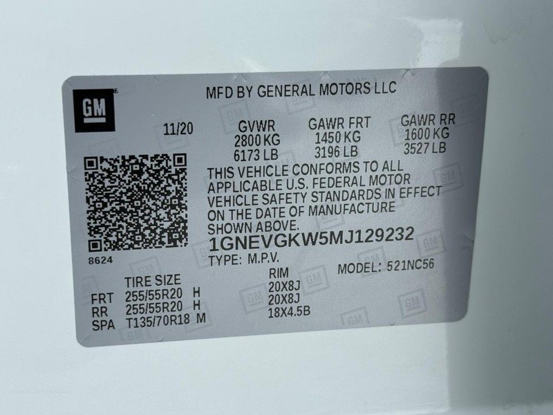 Used 2021 Chevrolet Traverse LT w/ LPO, Blackout Package image 28