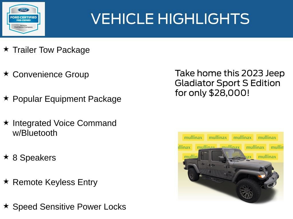 Used 2023 Jeep Gladiator Sport AWD/4WD image 23