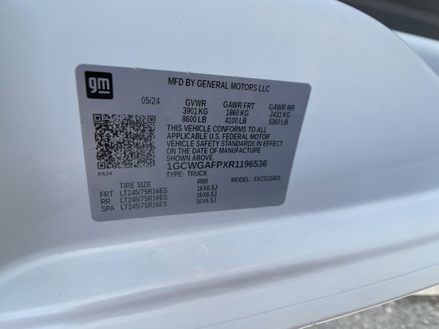 Used 2024 Chevrolet Express 2500 Work Van w/ Driver Convenience Package image 31