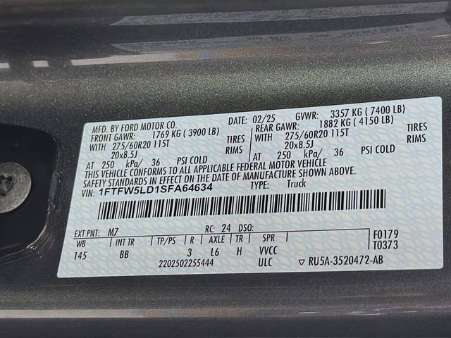 Certified 2025 Ford F150 Lariat w/ Equipment Group 501A Mid AWD/4WD image 38