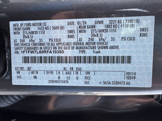 Certified 2024 Ford F150 Platinum w/ Equipment Group 702A High AWD/4WD image 32