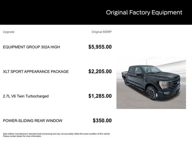 Certified 2023 Ford F150 XLT w/ Equipment Group 302A High image 13