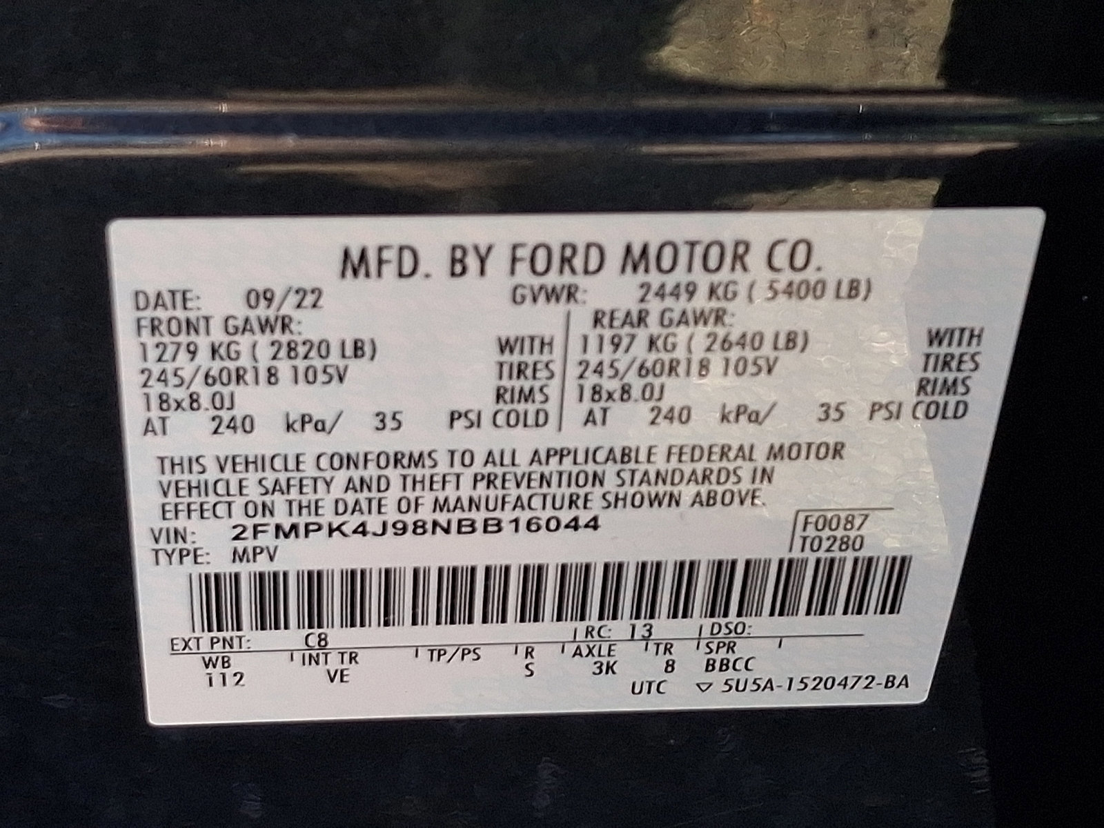 Certified 2022 Ford Edge SEL w/ Convenience Package image 27