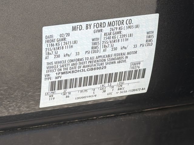 Certified 2020 Ford Explorer XLT AWD/4WD image 36