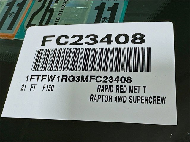 Certified 2021 Ford F150 Raptor w/ Equipment Group 801A High image 25