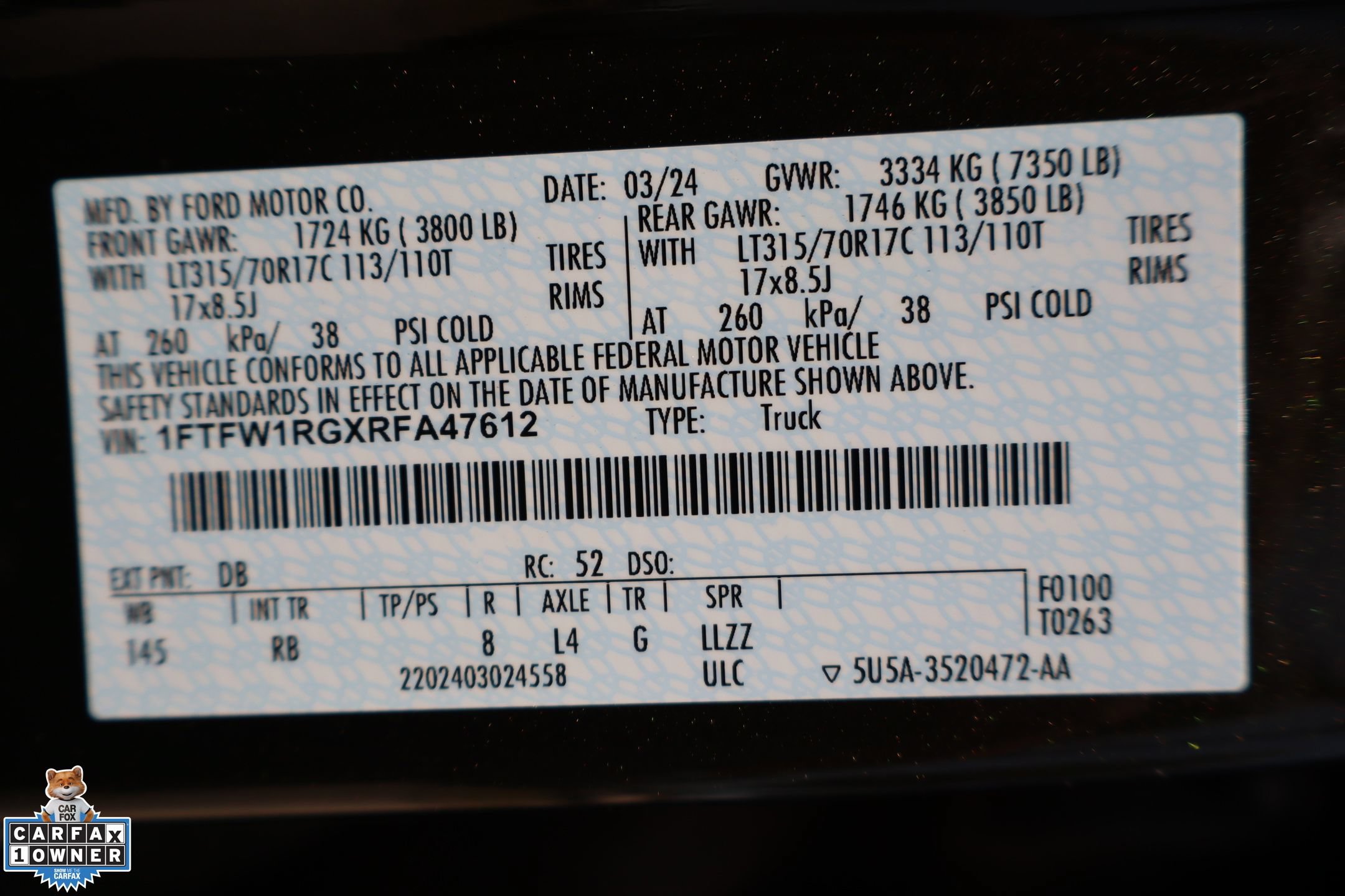 Certified 2024 Ford F150 Raptor AWD/4WD image 32