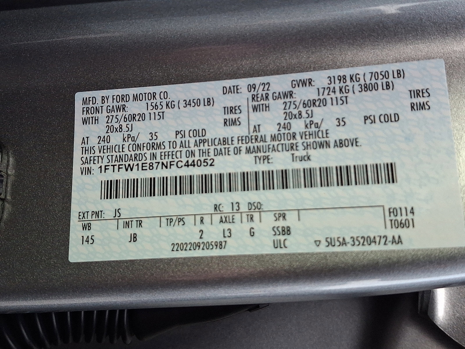 Certified 2022 Ford F150 XL w/ STX Black Appearance Package image 26