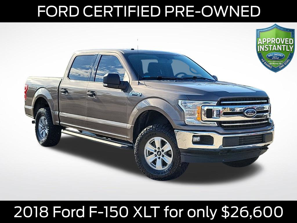 Certified 2018 Ford F150 XLT w/ Equipment Group 301A Mid