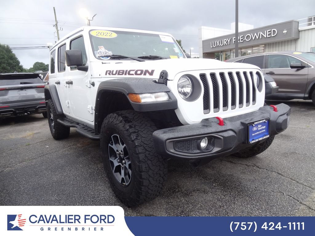 Used 2022 Jeep Wrangler Unlimited Rubicon w/ Cold Weather Group AWD/4WD image 1