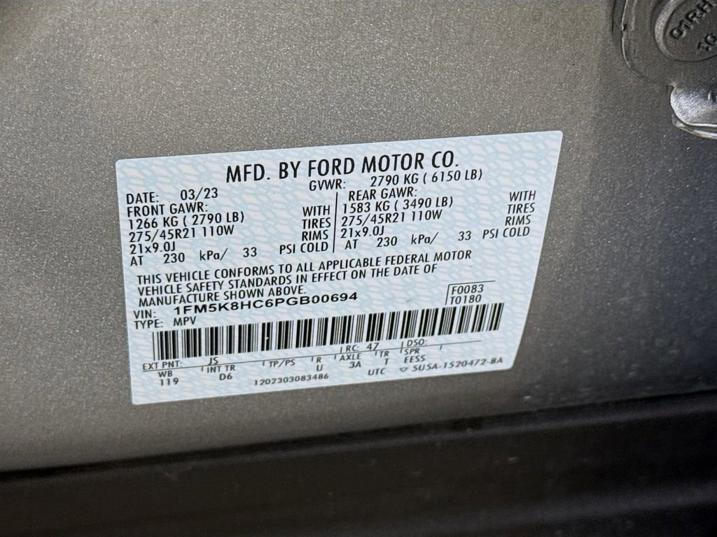 Certified 2023 Ford Explorer Platinum w/ Technology Package image 35