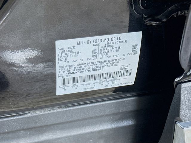 Certified 2022 Ford Explorer XLT w/ Equipment Group 202A image 31