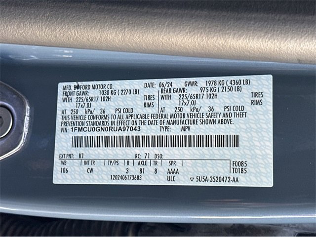 Certified 2024 Ford Escape Active image 44