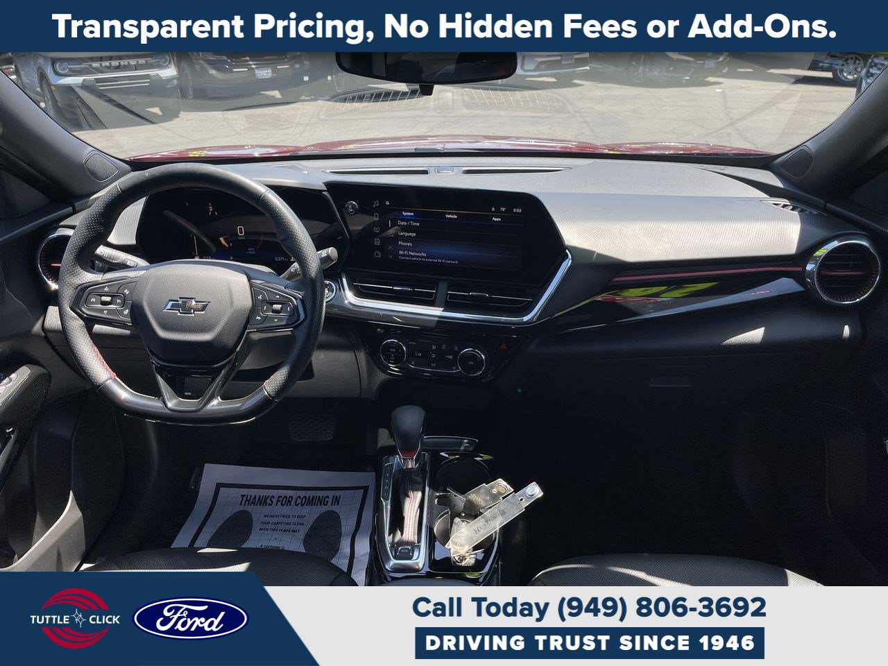 Used 2025 Chevrolet Trax RS w/ Sunroof Package FWD image 12