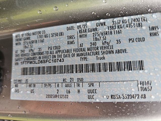 Certified 2025 Ford F150 XLT w/ Equipment Group 302A MID AWD/4WD image 33