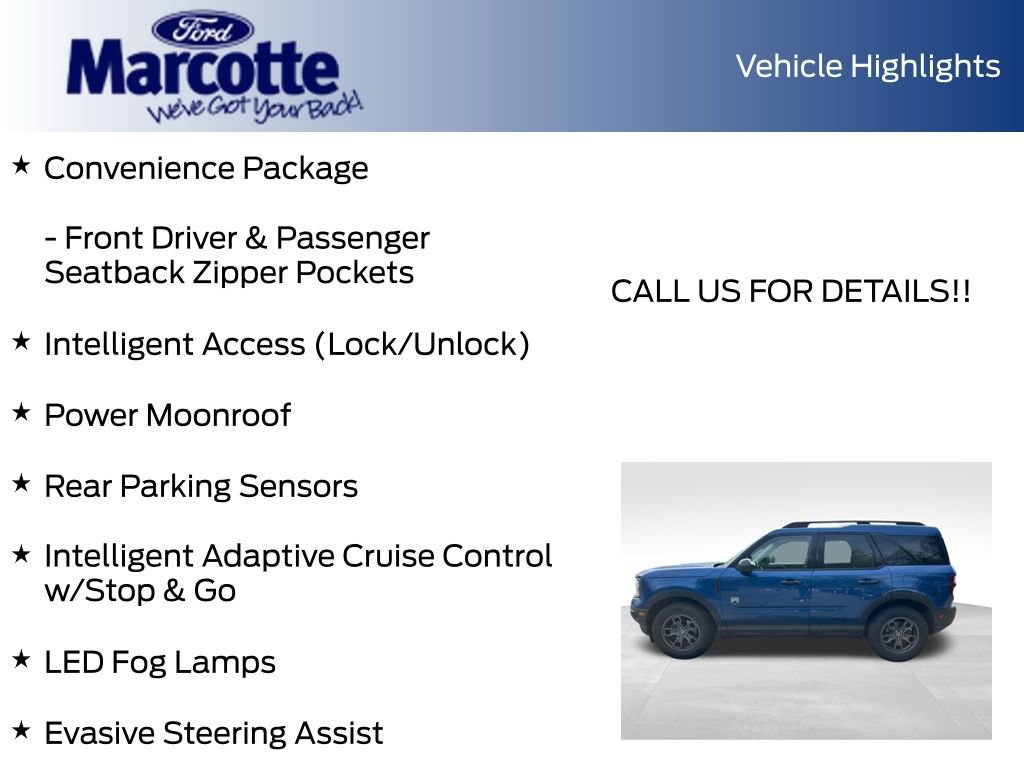 Certified 2023 Ford Bronco Sport Big Bend w/ Convenience Package AWD/4WD image 11