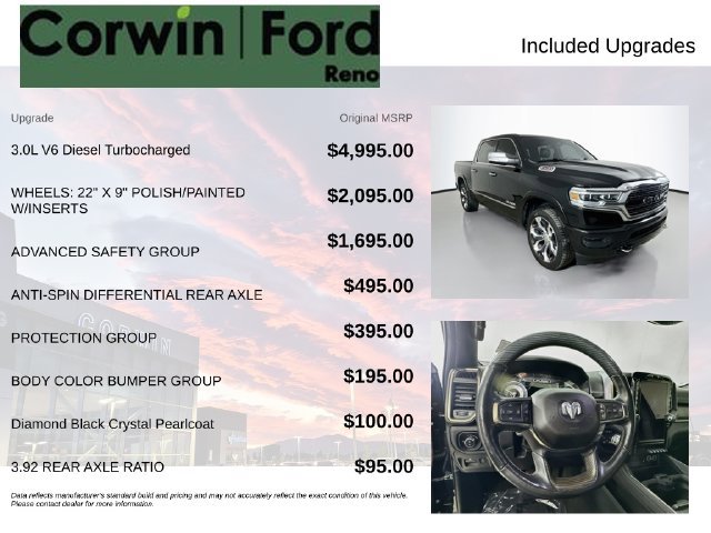 Used 2020 RAM 1500 Limited w/ Advanced Safety Group AWD/4WD image 3