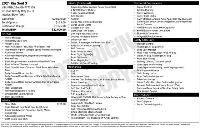Used 2021 Kia Soul S FWD image 5