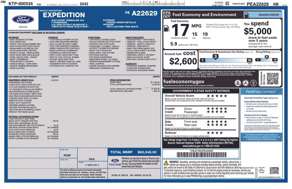 Certified 2023 Ford Expedition Timberline AWD/4WD image 25