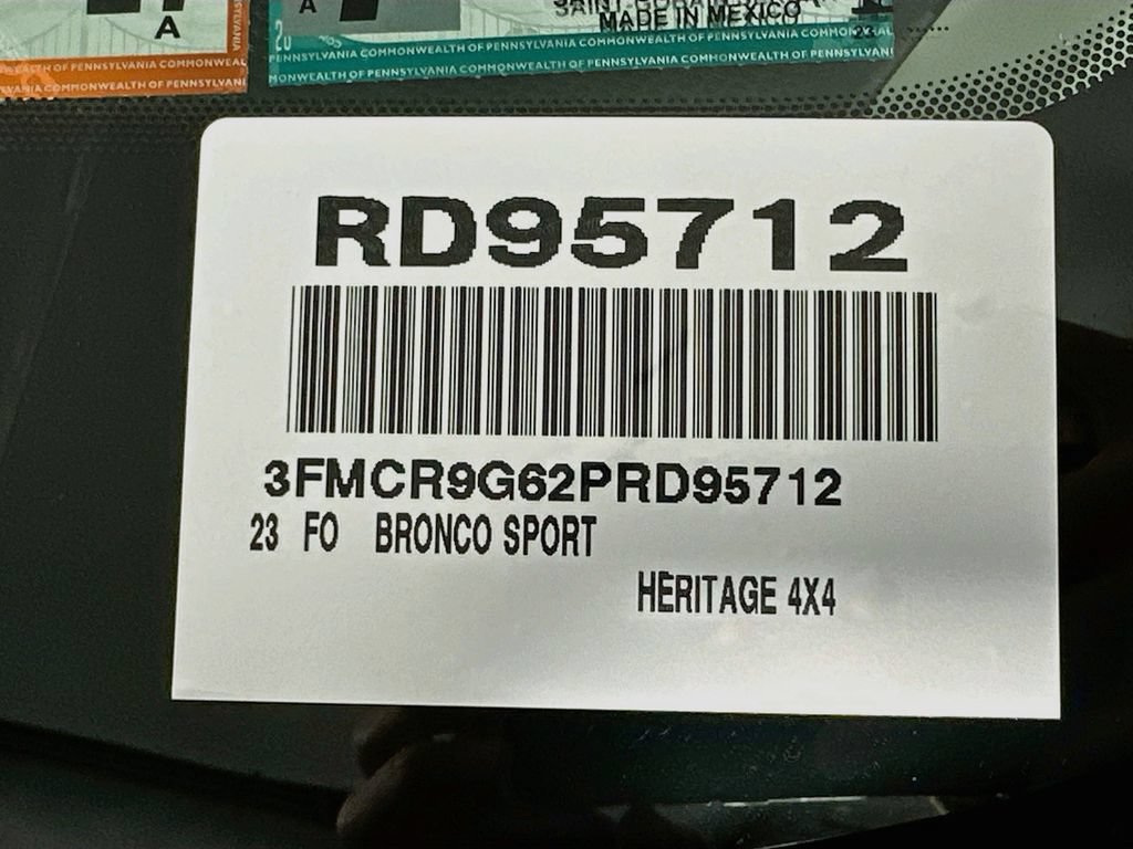 Certified 2023 Ford Bronco Sport Heritage w/ Heritage Convenience Package AWD/4WD image 22