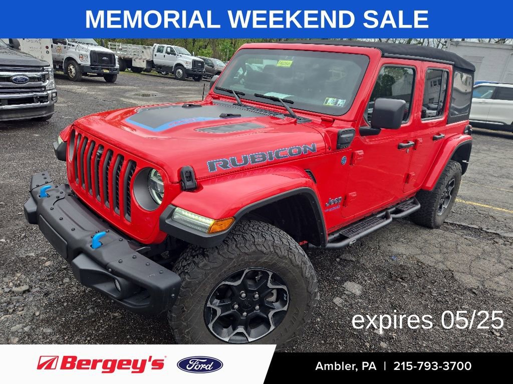 Used 2021 Jeep Wrangler Unlimited Rubicon 4xe w/ Steel Bumper Group