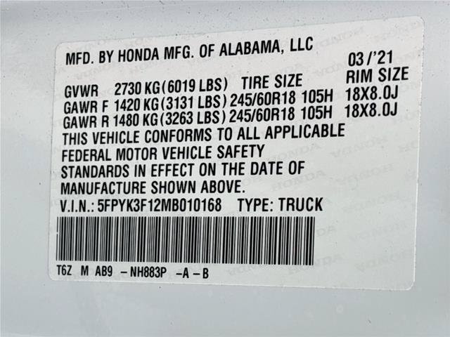 Used 2021 Honda Ridgeline Sport image 33