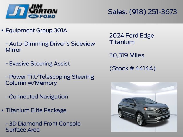 Certified 2024 Ford Edge Titanium w/ Titanium Elite Package AWD/4WD image 21