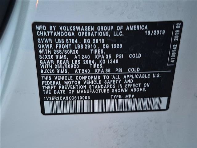 Used 2019 Volkswagen Atlas SEL FWD image 27