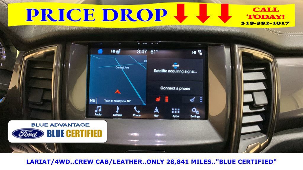 Certified 2019 Ford Ranger Lariat w/ Equipment Group 501A Mid image 40