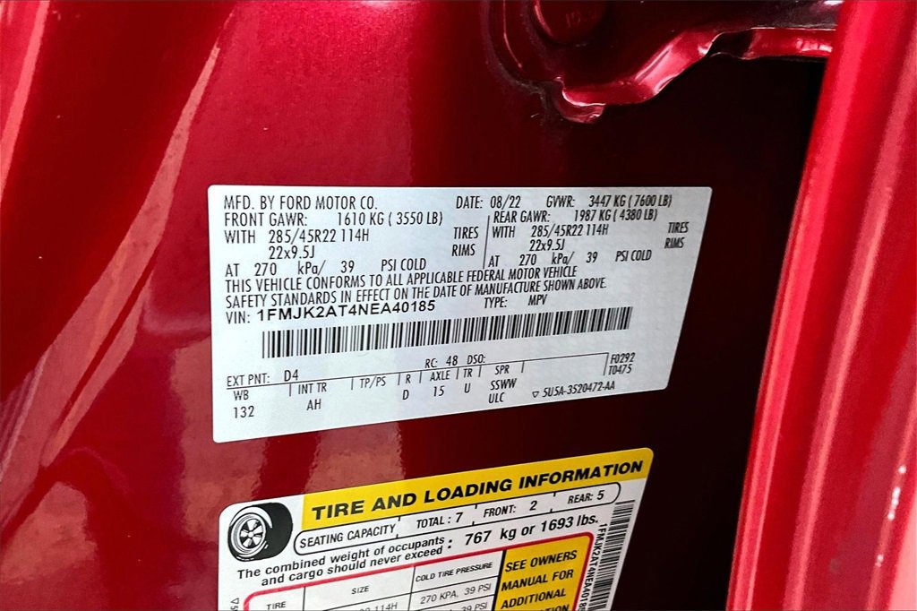 Certified 2022 Ford Expedition Max Limited image 36