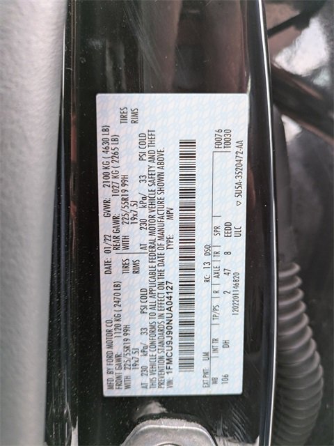 Certified 2022 Ford Escape Titanium w/ Titanium Elite Package image 26