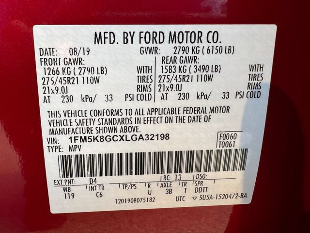 Certified 2020 Ford Explorer ST w/ ST Street Pack AWD/4WD image 32