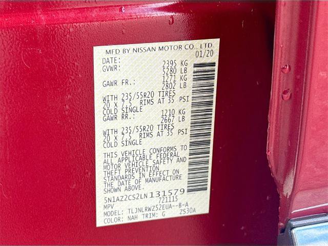 Used 2020 Nissan Murano SL w/ Moonroof Package image 24