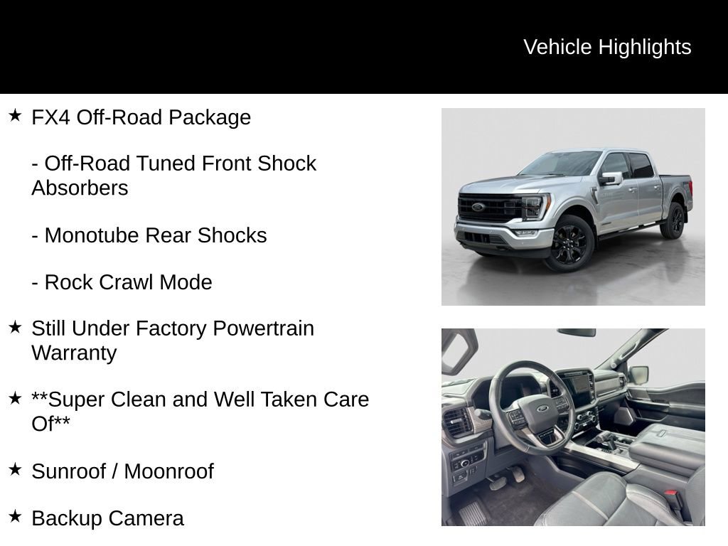 Certified 2023 Ford F150 Platinum w/ FX4 Off-Road Package AWD/4WD image 16