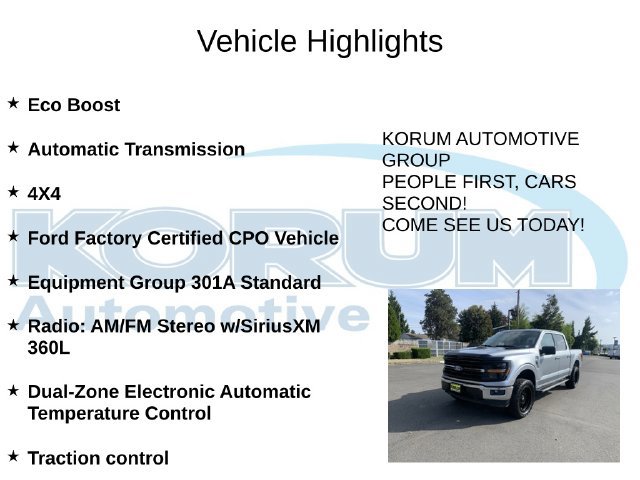 Certified 2025 Ford F150 XLT w/ Equipment Group 301A Standard AWD/4WD image 4