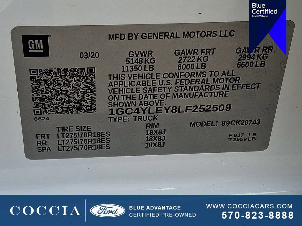 Used 2020 Chevrolet Silverado 2500 W/T w/ WT Convenience Package image 27