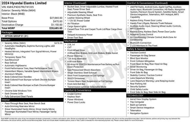 Used 2024 Hyundai Elantra Limited FWD image 16