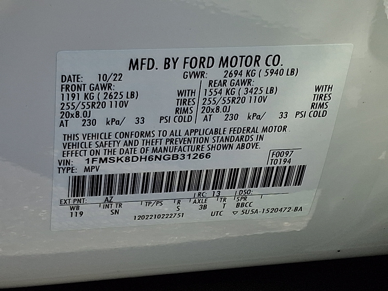 Certified 2022 Ford Explorer XLT w/ Equipment Group 202A AWD/4WD image 27