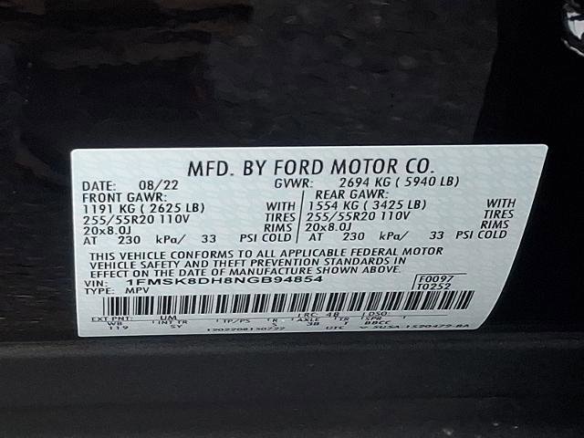 Certified 2022 Ford Explorer XLT w/ Equipment Group 202A image 27