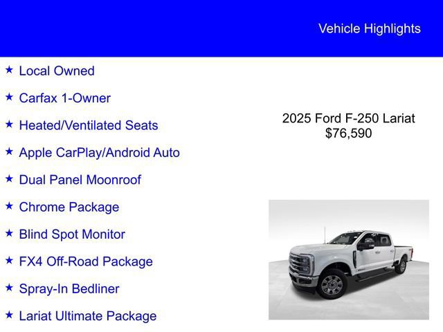Certified 2025 Ford F250 Lariat w/ Lariat Ultimate Package AWD/4WD image 6